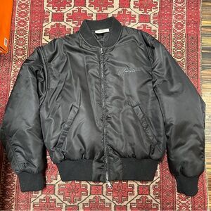 Young LA Polyester Bomber Jacket Size Small